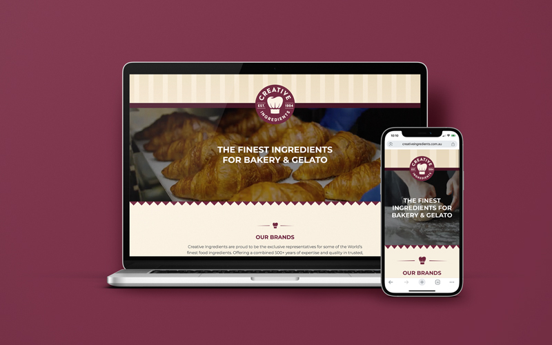 Creative Ingredients Website Design