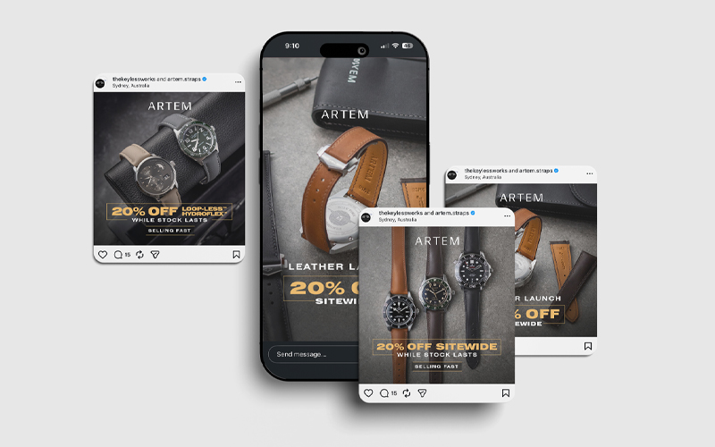 Artem Straps Black Friday Campaign