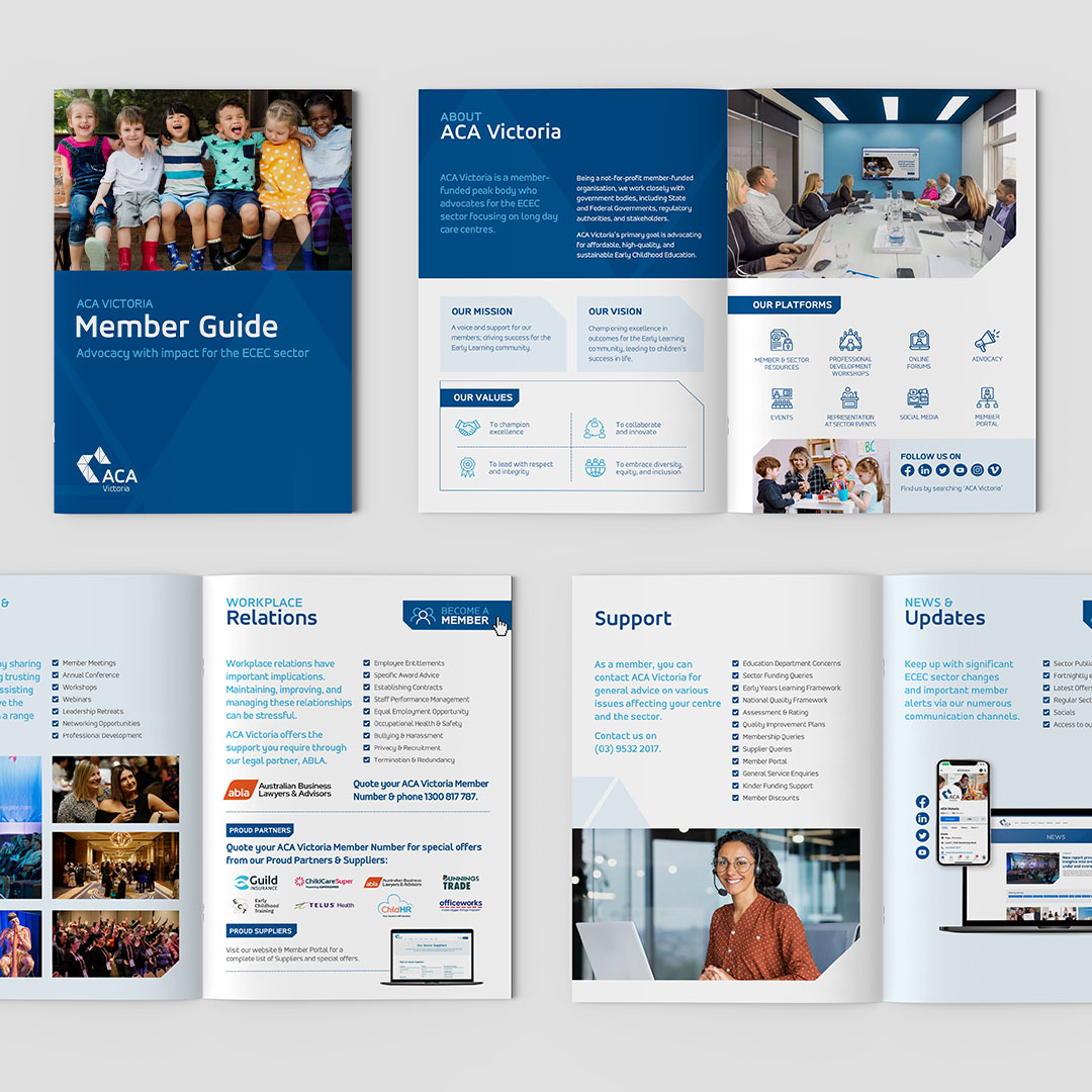 ACA Victoria Member Brochure Design