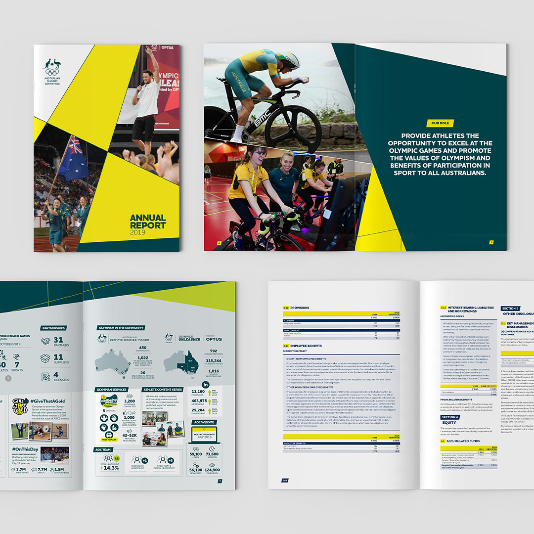 Annual Report Design - Australian Olympic Committee