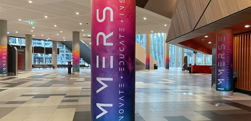 ACA Victoria Immerse Conference Pylon Signage